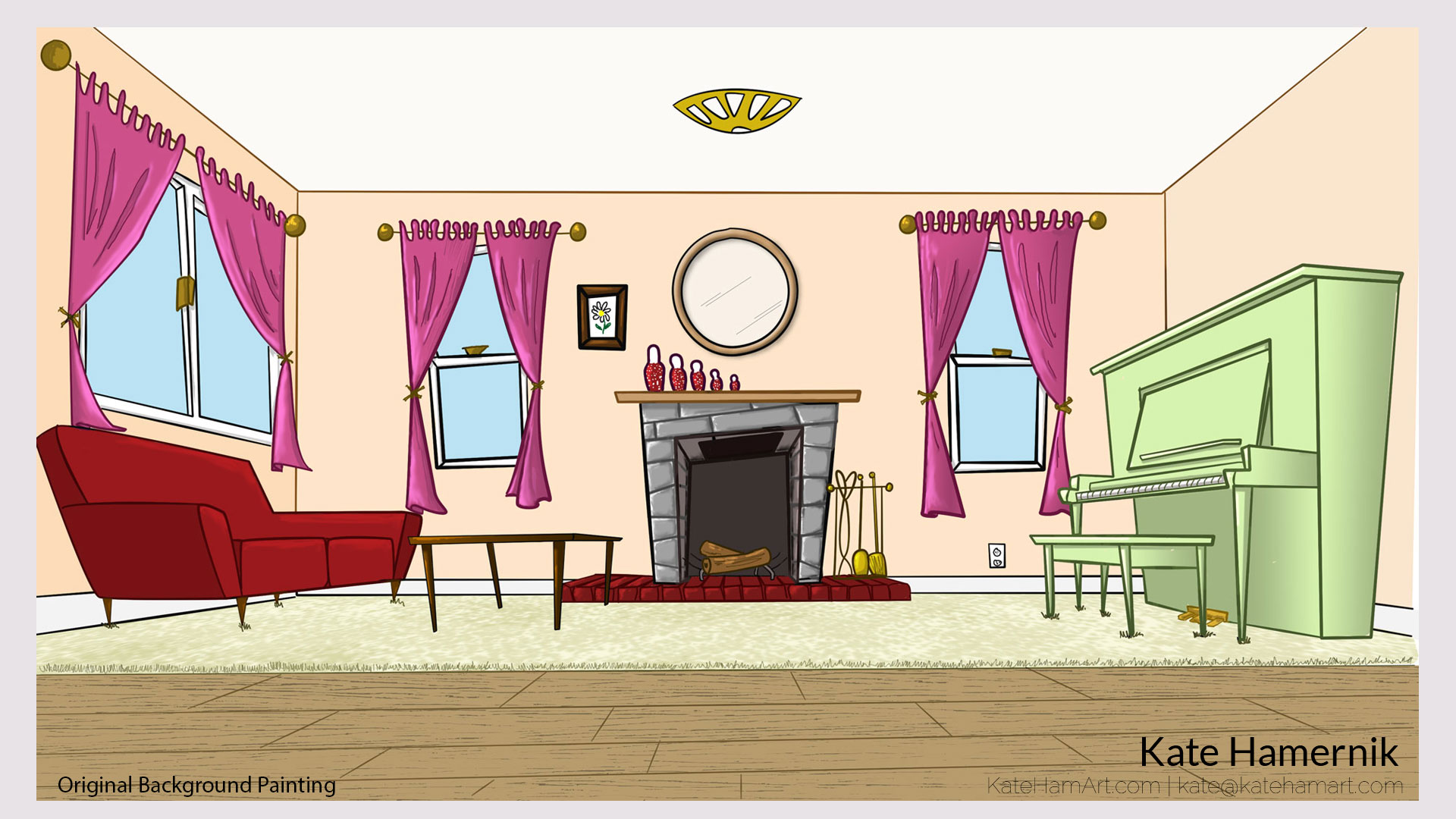 Background Painting living room