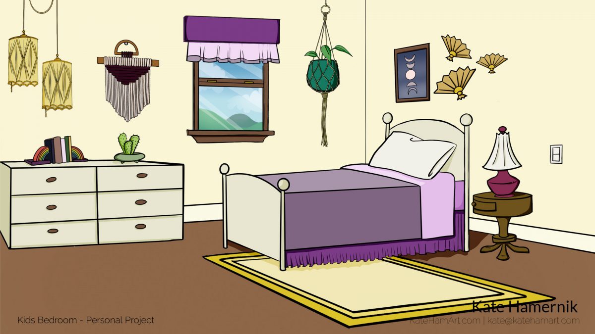 Kids Bedroom, animation background