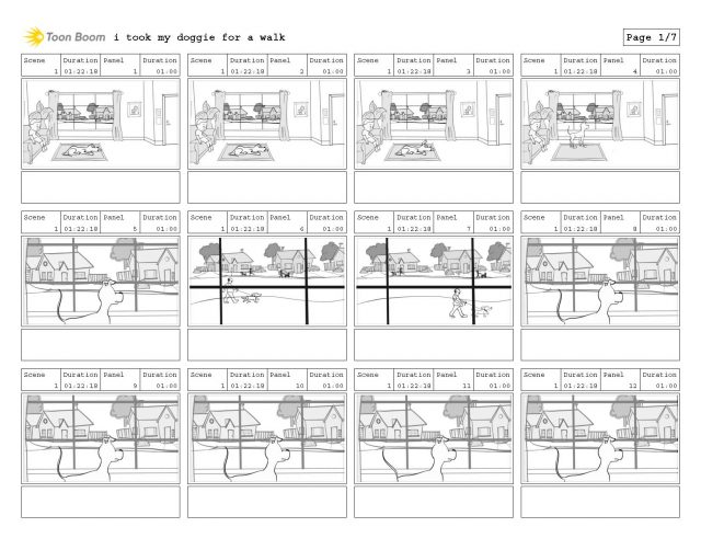 Storyboard for TV animation