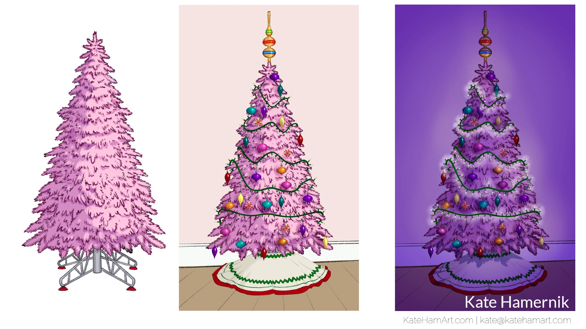holiday tree prop design