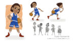 character design girl basketball