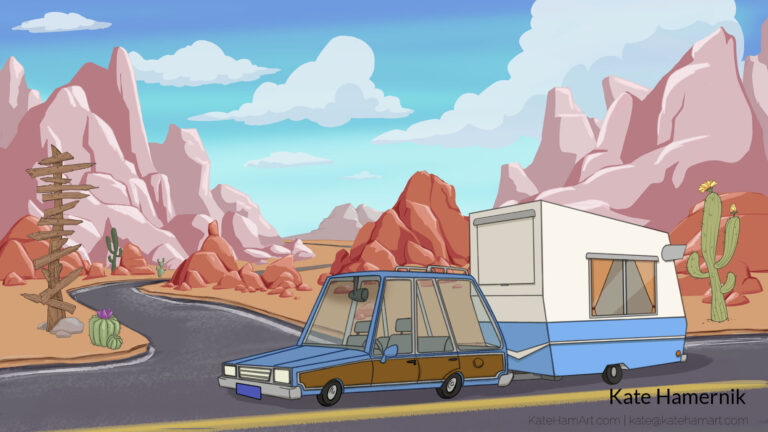 Joshua-Tree-with-Car-and-Trailer