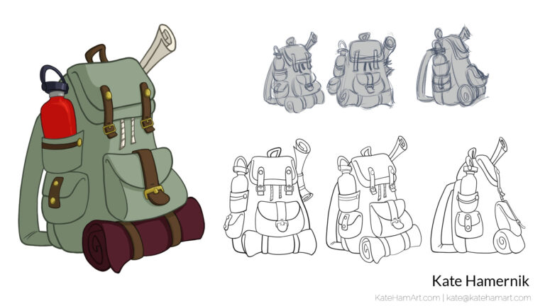 back pack prop design