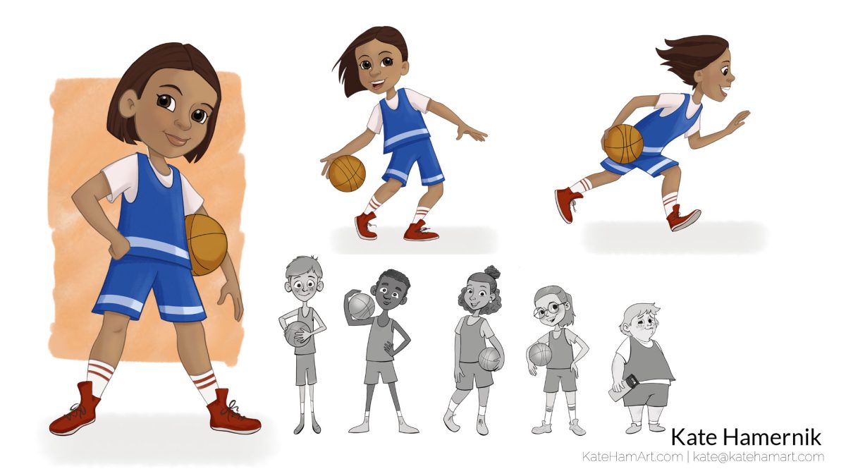 Basketball Kids Character Designs