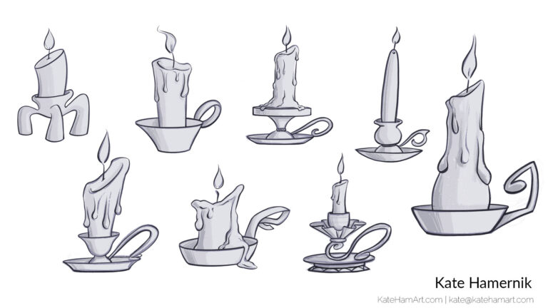 candles studies prop design