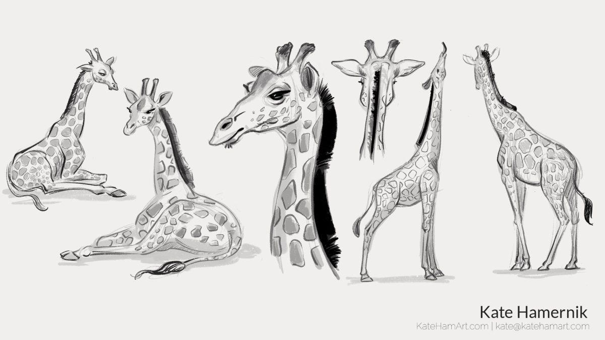 Giraffe sketchbook