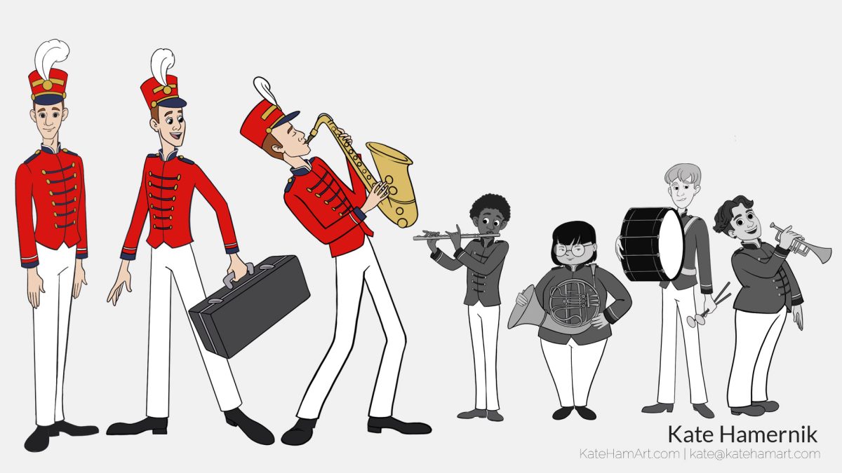 marching band character designs