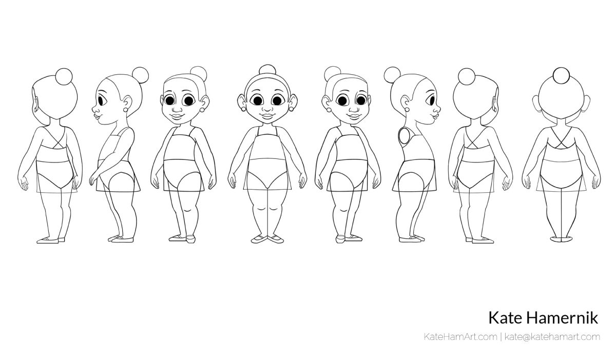 Ballerina Character turnaround