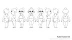 Ballerina Character turnaround