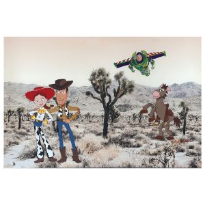 Joshua Tree Toy Story Upcycled Painting
