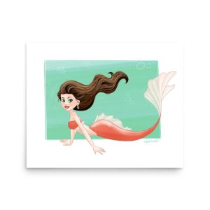 Mermay Coral Poster Print
