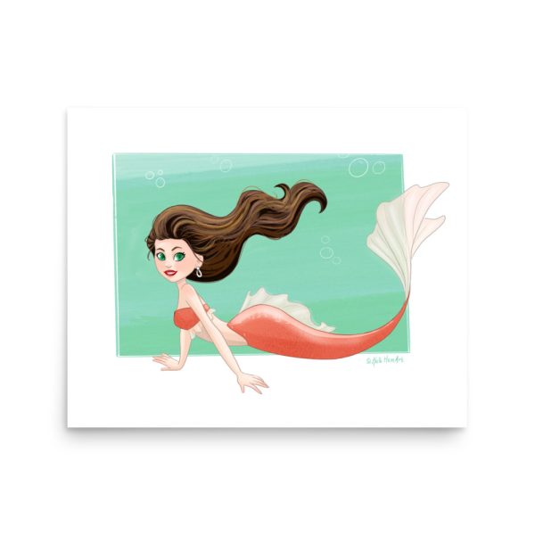 Mermay Coral Poster Print