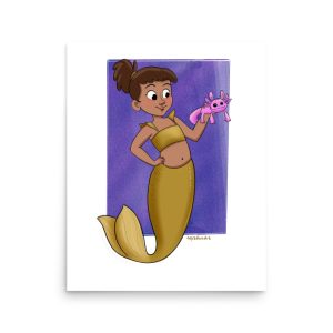 Mermaid with Axolotl