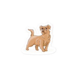 Terrier dog art bubble-free sticker