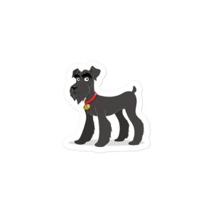 Schnauzer dog art bubble-free stickers