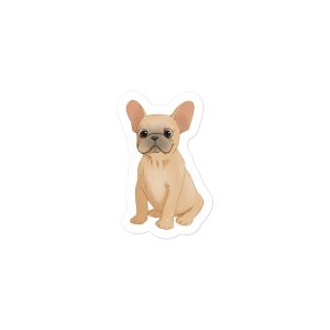 Frenchie Dog art bubble-free stickers