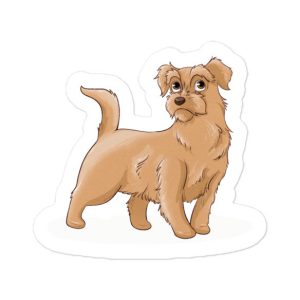 Terrier dog art bubble-free sticker