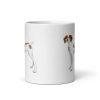 Spaniel white glossy dog mug - Image 3