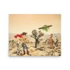Woody, Jessie, Bullseye, and Buzz in Joshua Tree upcycled painted landscape - Image 2