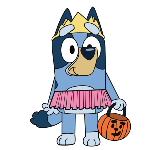 Bluey Halloween lawn sign