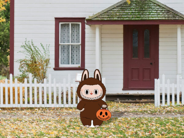 Labooboo trick or treat lawn sign