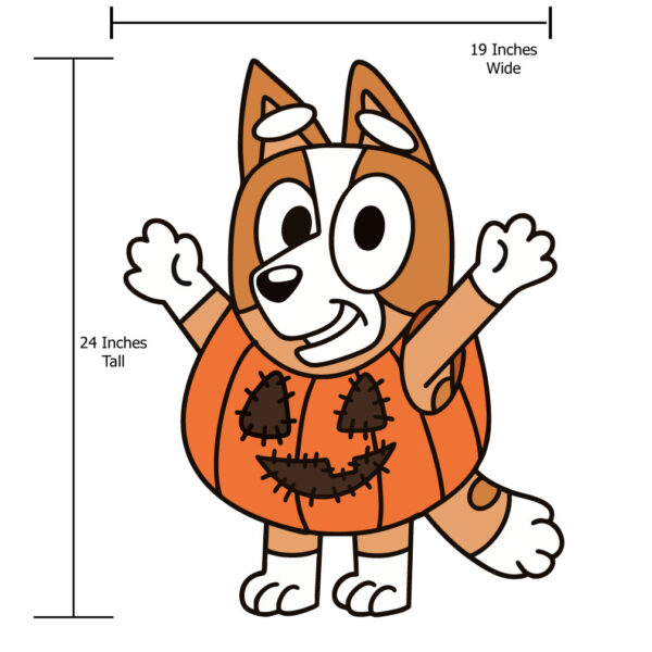 Bingo Halloween Lawn sign size