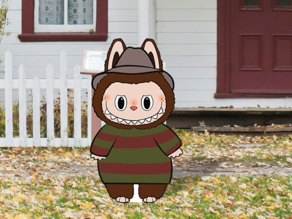 labooboo Freddy Kruger halloween lawn signs
