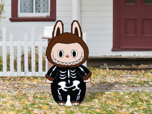 labooboo skelly lawn sign