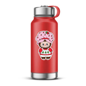 Labubu Strawberry Shortcake sticker