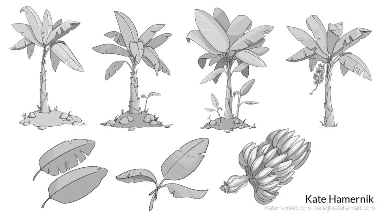 banana tree prop design