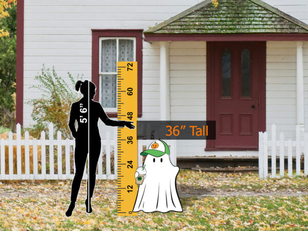 Ghost Boy with Baseball Hat Lawn Decor - Image 2