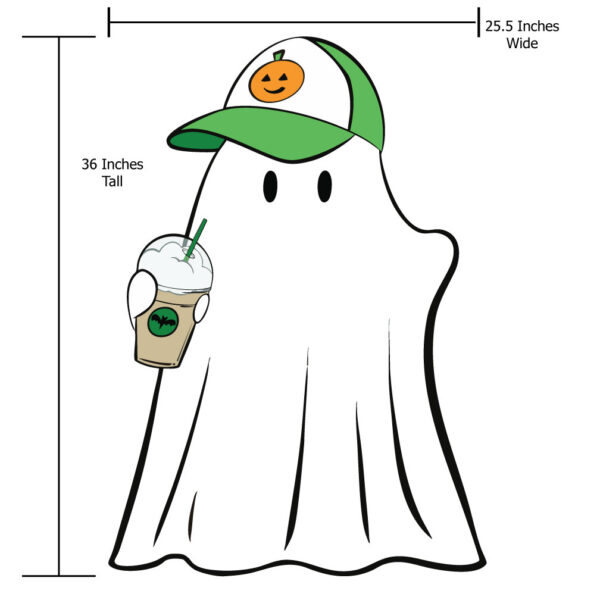 Ghost Boy with Baseball Hat Lawn Decor - Image 4