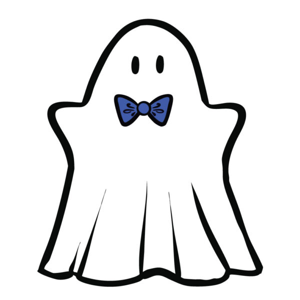Ghost with Bow Tie – Halloween Yard Sign