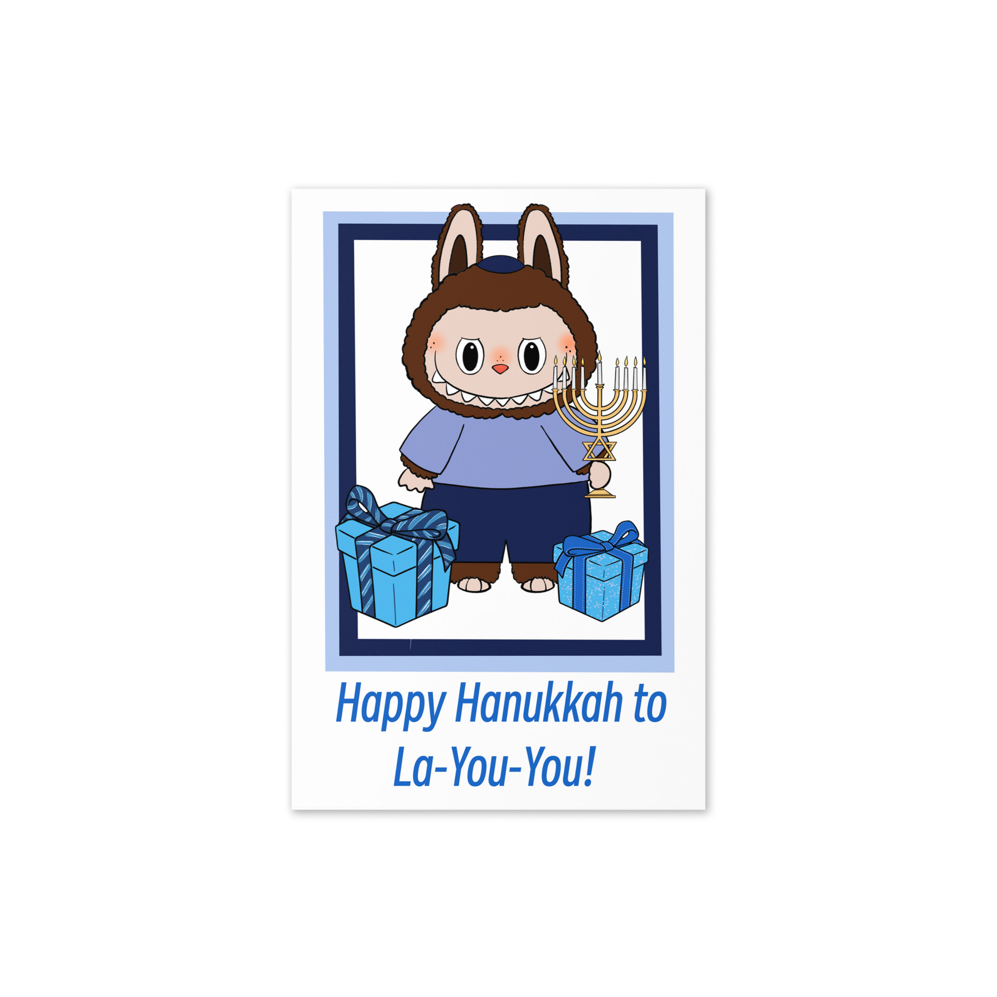 Happy Hanukkah to La-You-You card