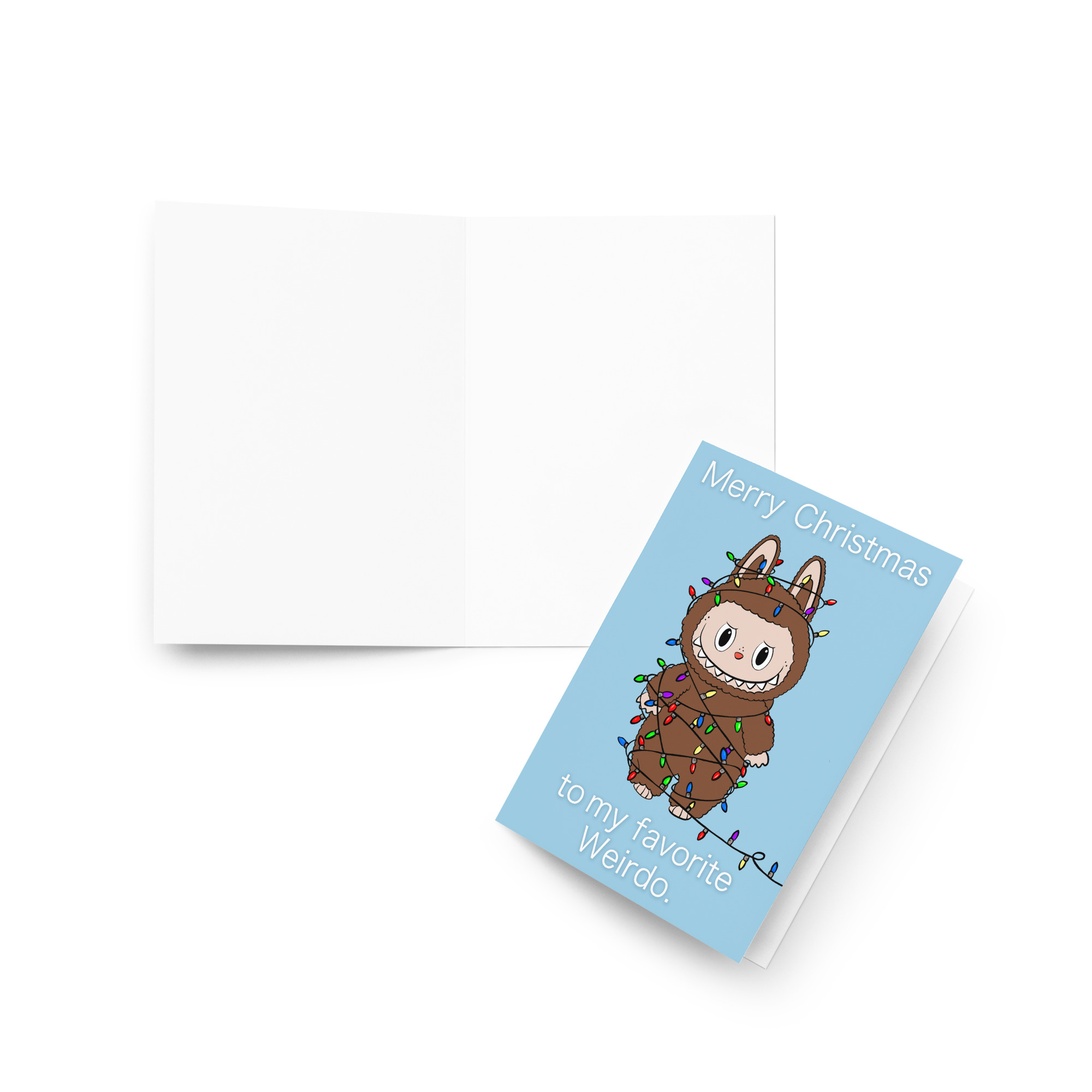 Merry Christmas To My Favorite Weirdo card - Image 3