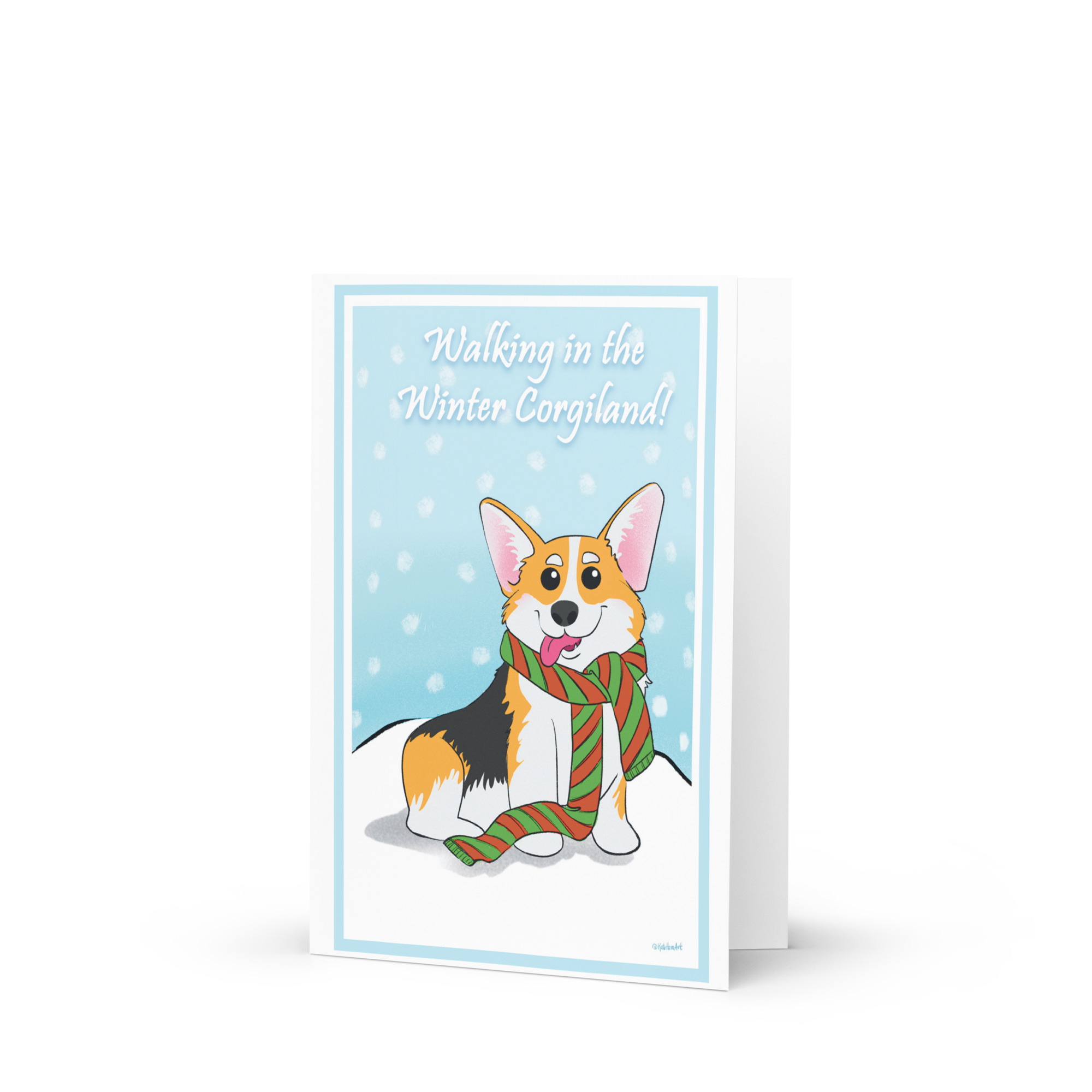 Corgi Christmas Card
