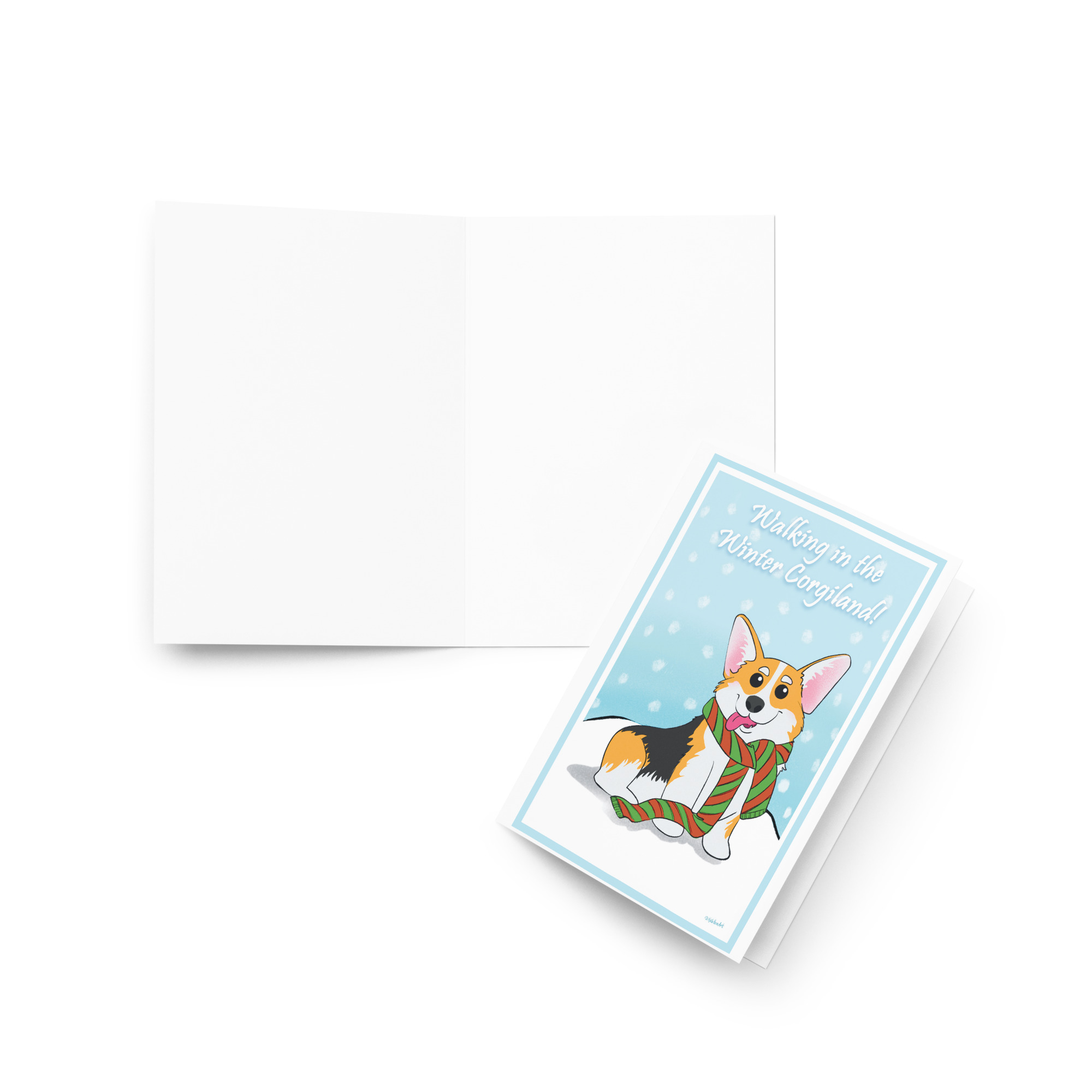 Corgi Christmas Card