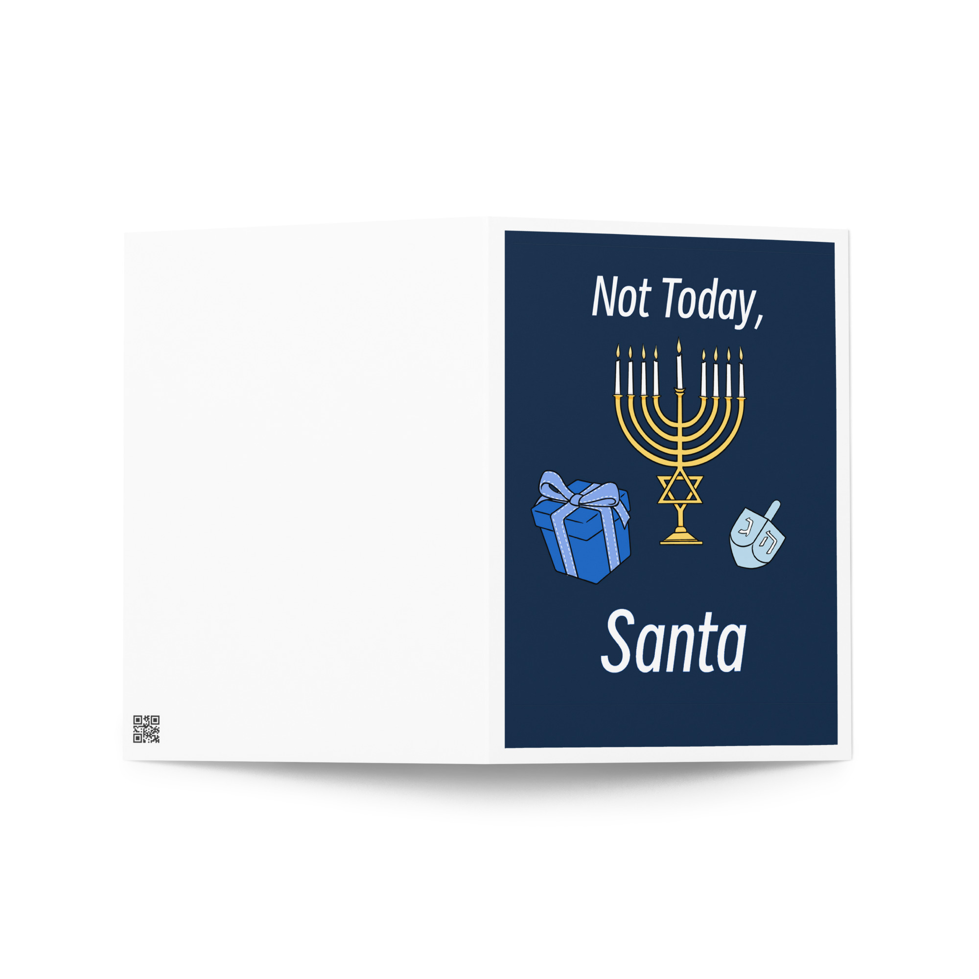 Not Today, Santa Hanukkah card - Image 5