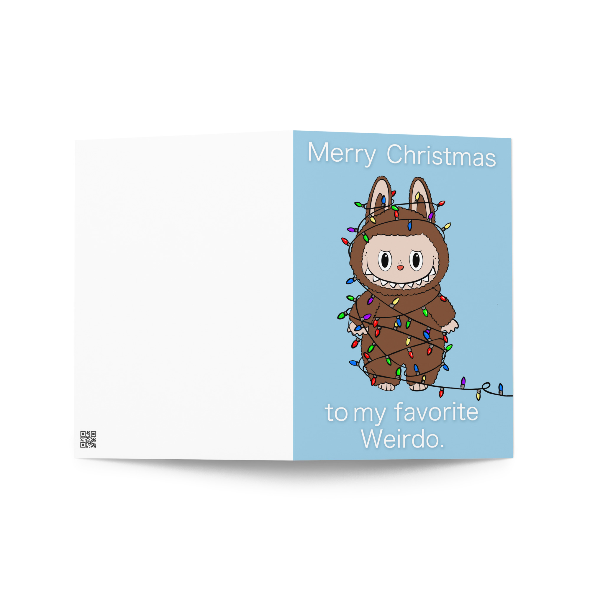 Merry Christmas To My Favorite Weirdo card - Image 5