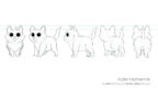 cat turnaround character design