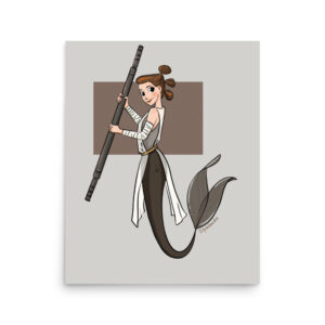 Star Wars Mermaid Digital Print