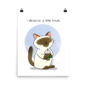 Little Treat Cat Digital Print