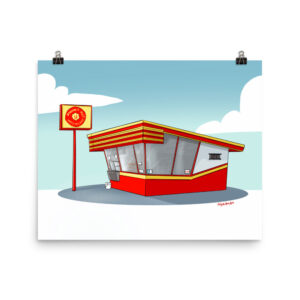 Donut Hut Digital Print