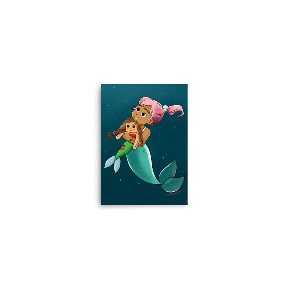 Handmade Mermaid Doll Digital Print - Image 2