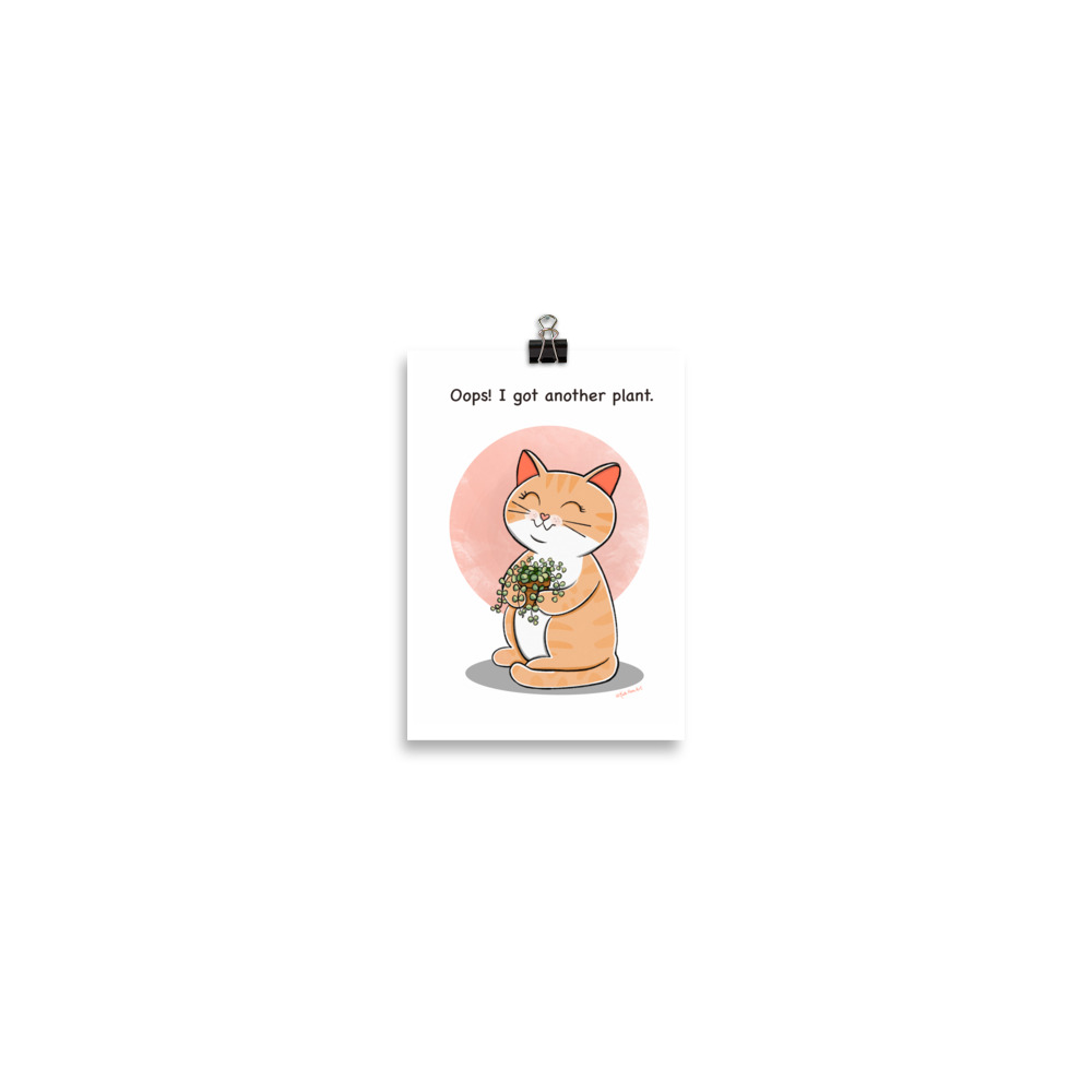 Got Another Plant Cat Digital Print - Image 2