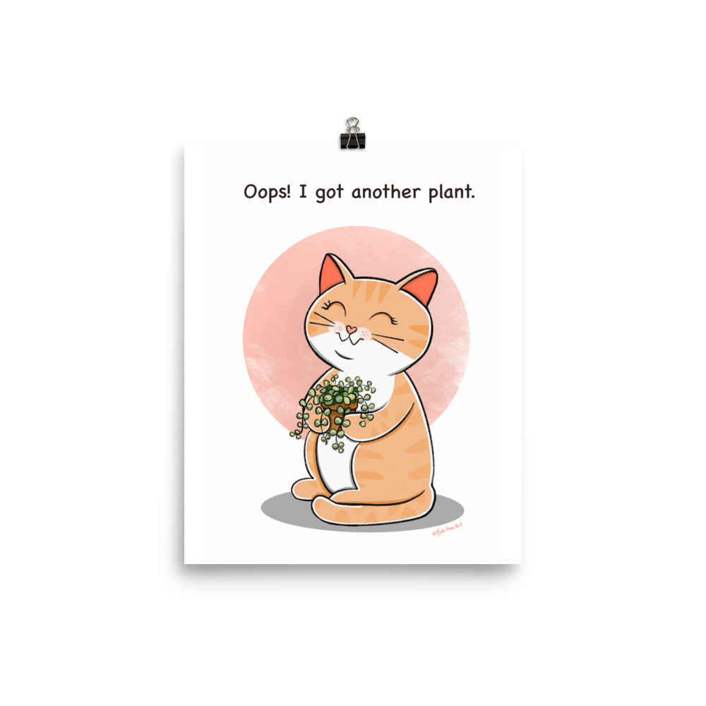 Got Another Plant Cat Digital Print - Image 3