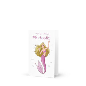 Mermaid Happy Birthday Card
