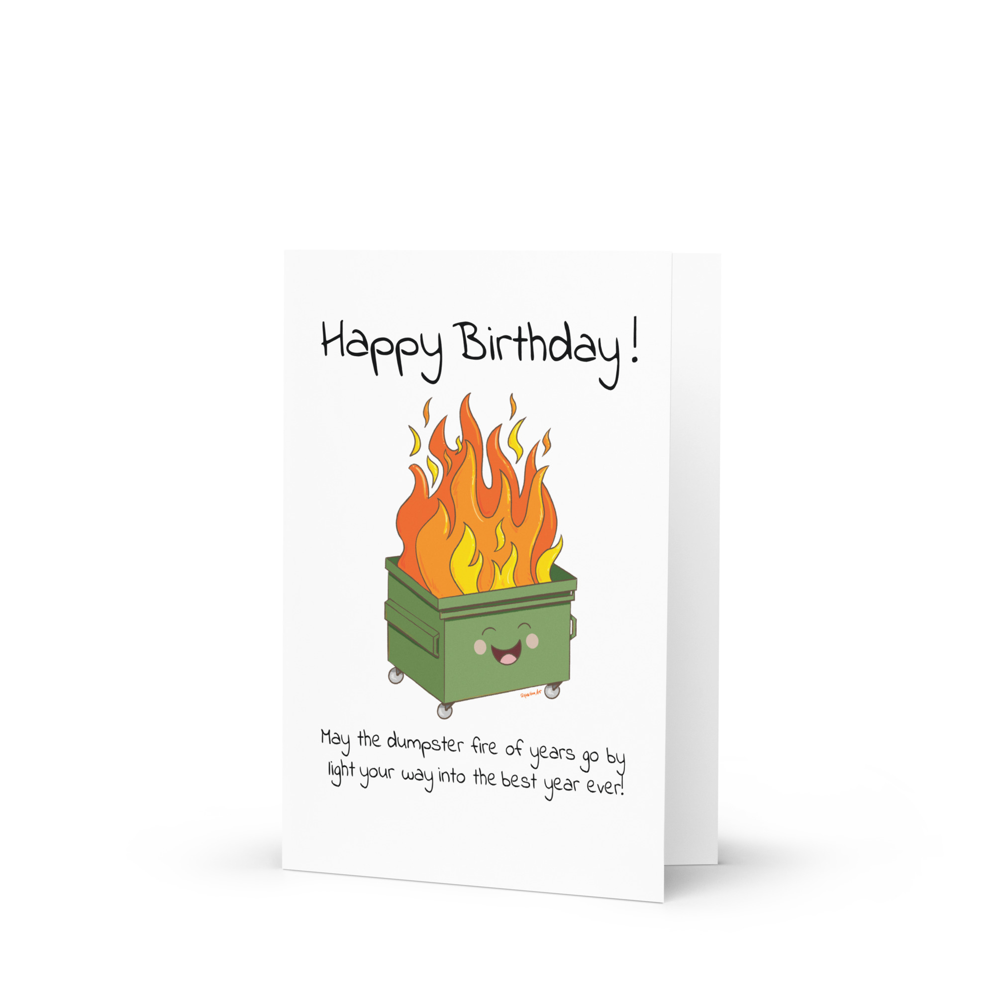 Dumpster Fire Birthday Card - Image 2