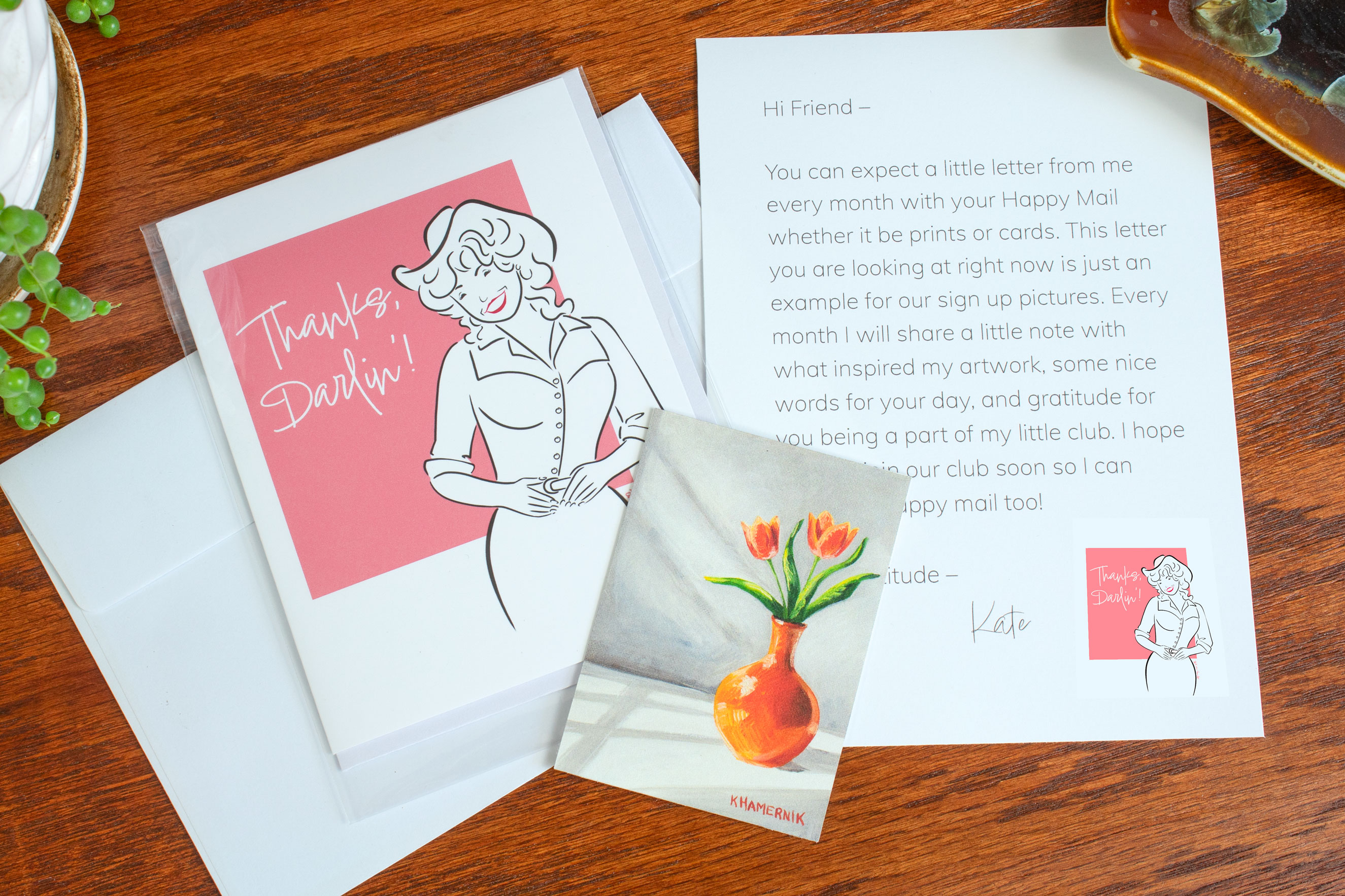 Kate Ham Art Card Mail Club