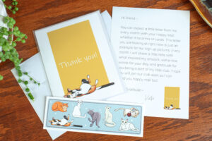 Kate Ham Art Cat Card Mail Club